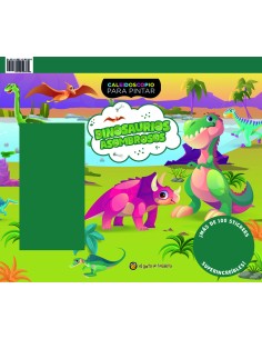 Dinosaurios asombrosos Caleidoscopio para pintar 