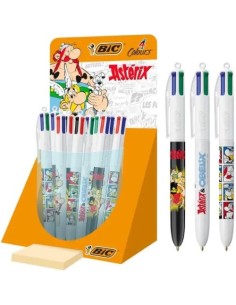 EXP 25 BOLIGRAFOS 4 COLORES DECORADOS ASTERIX PUNTA 1MM