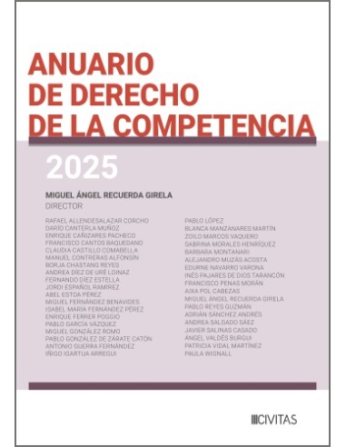 Anuario de Derecho de la Competencia 2025