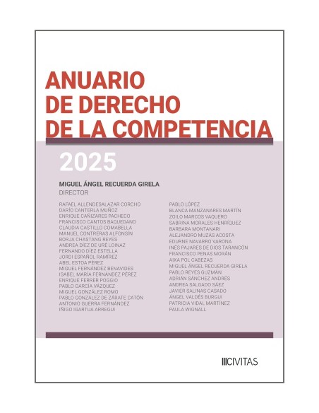 Anuario de Derecho de la Competencia 2025 Anuario de Derecho de la Competencia 2025