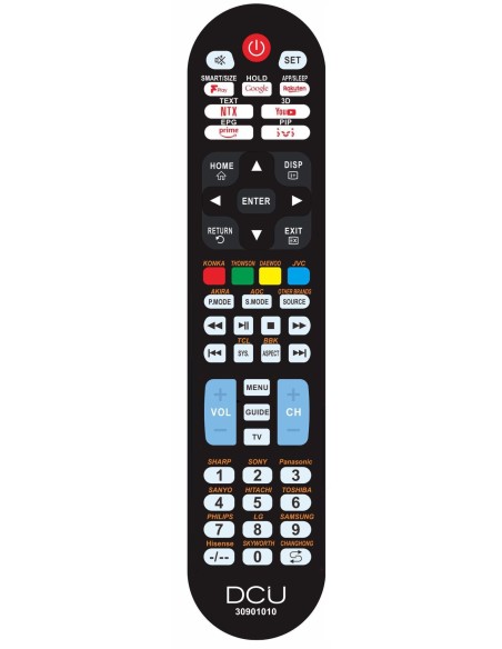 30901010 mando a distancia IR inalámbrico TV Botones