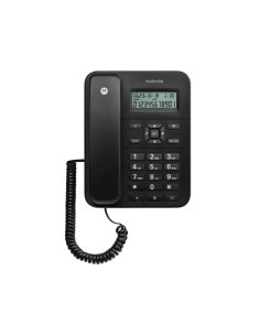 CT202 Teléfono analógico Identificador de llamadas Negro