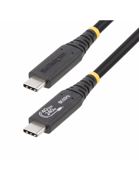Cable USB4 de 1m - Cable USB Tipo C Certificado USB-IF - Cable USB-C de 40G - PD 3.1 EPR de 240W - 8K 60Hz - Compatible con Puer