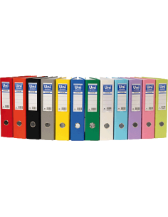 UNS ARCHIVADOR COLOR A4 70MM VE 92456