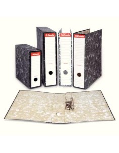 ESSELTE ARCHIVADOR PALANCA FOLIO LOMO ANCHO RADO CARTÓN JASPEADO