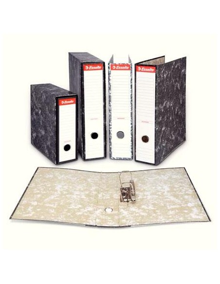 ESSELTE ARCHIVADOR PALANCA FOLIO LOMO ANCHO RADO CARTÓN JASPEADO