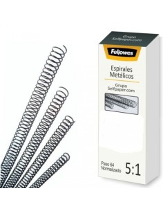 C 100 ESPIRAL METALICA NEGRA 6MM PASO 5 1