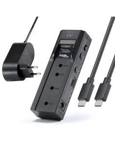 EW7065 caja para disco duro externo Carcasa de disco duro/SSD Negro 2.5/3.5"