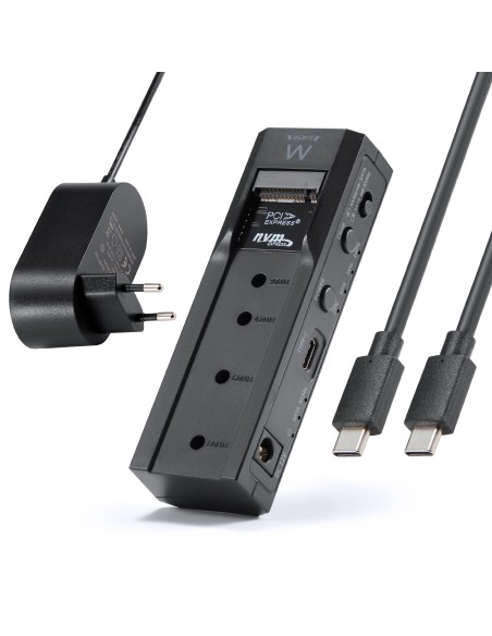 EW7065 caja para disco duro externo Carcasa de disco duro/SSD Negro 2.5/3.5"