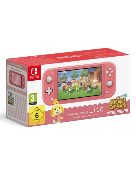Switch Lite Animal Crossing videoconsola portátil 14 cm (5.5") 32 GB Pantalla táctil Wifi Coral