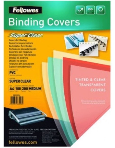 caja 100 tapas encuadernacion a4 polipropileno 300 micras color negro