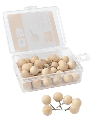 1915709 chincheta Plata, Madera 40 pieza(s)