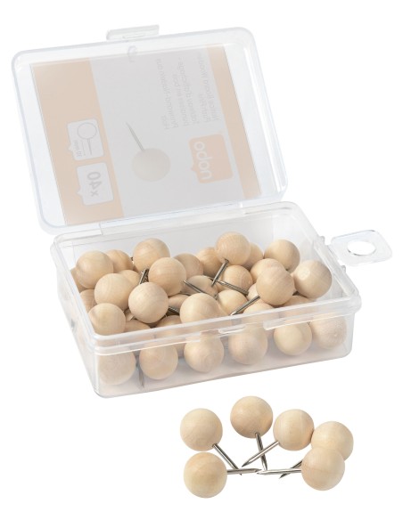 1915709 chincheta Plata, Madera 40 pieza(s)