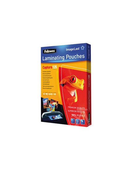 PACK 100 FUNDAS PLASTIFICAR A3 125 MICRAS BRILLO FELLOWES