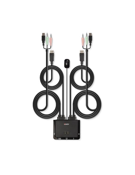 42344 interruptor KVM Montaje en rack Negro 42344 interruptor KVM Montaje en rack Negro