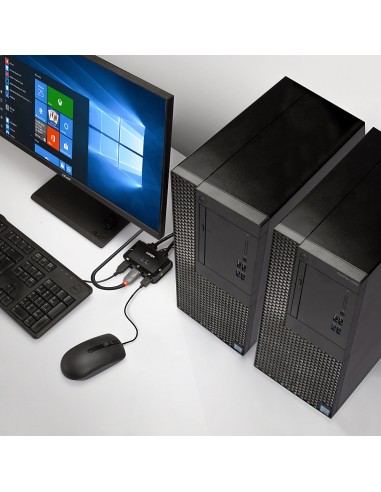 42344 interruptor KVM Montaje en rack Negro