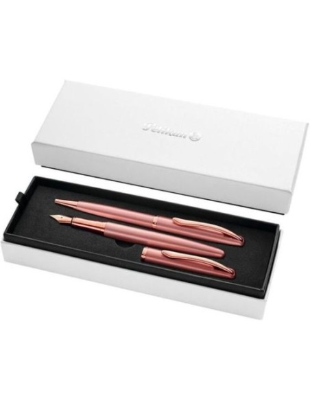 Set boligrafo estilografica jazz noble rosa