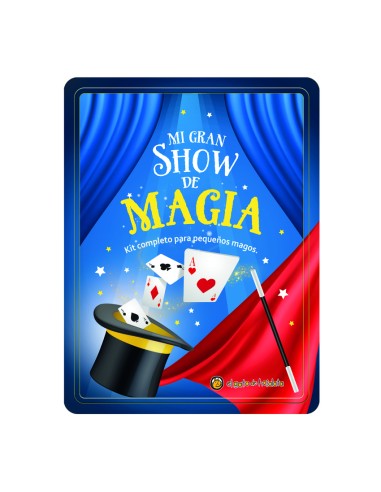 Mi gran show de magia LataLibroPanuelosVaritaArosCartas