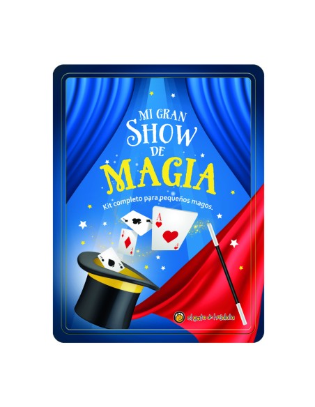 Mi gran show de magia LataLibroPanuelosVaritaArosCartas
