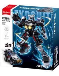 COCHE DE POLICIA 247 PIEZAS AUTOBOTS