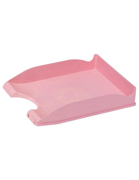 BANDEJA FAIBO PS 350X250X65MM ROSA PASTEL - Pack de 10 unidades