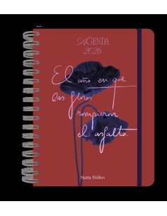 Agenda anual diaria 2026 Sara Buho