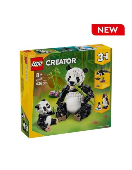 FAUNA SALVAJE FAMILIA DE PANDAS 3 EN 1 LEGO