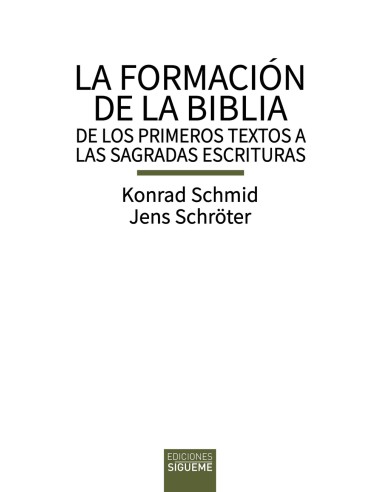 La formacion de la Biblia