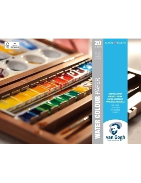 BLOC DIB.VAN GOGH ACUARELA 200g 18x24 - Pack de 3 unidades