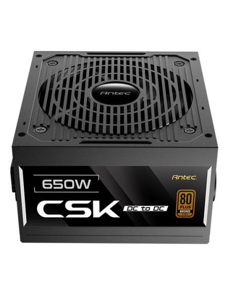 CSK650DC EC unidad de fuente de alimentación 650 W 20+4 pin ATX ATX Negro