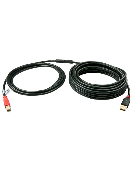 42762 cable USB 15 m USB 2.0 USB A USB B Negro, Rojo