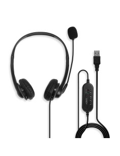 42870 auricular y casco Auriculares Alámbrico Diadema Llamadas/Música USB tipo A Negro 2