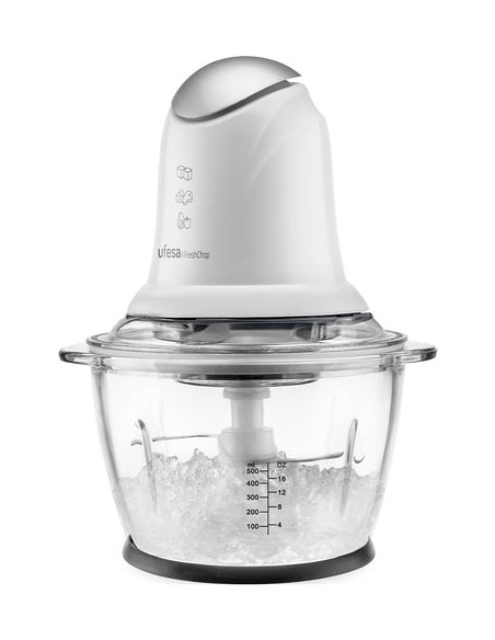 70506138 picadora eléctrica de alimentos 1,2 L 500 W Transparente, Blanco