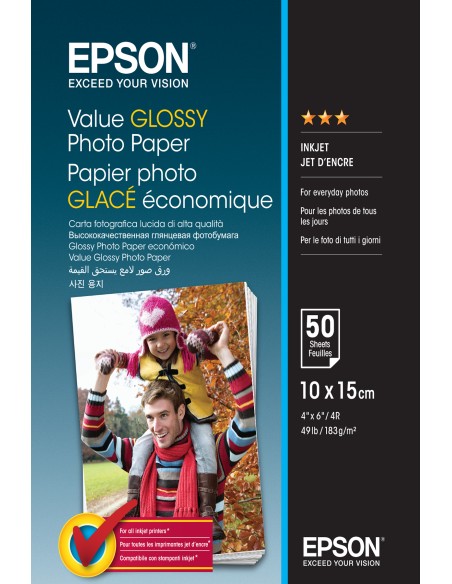 Value Glossy Photo Paper - 10x15cm - 50 Hojas