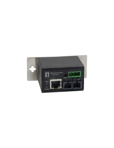 IEC-4002 convertidor de medio 100 Mbit/s Multimodo Negro