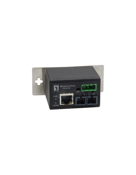 IEC-4002 convertidor de medio 100 Mbit/s Multimodo Negro
