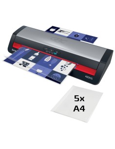 4410072EU laminador Laminadora térmica 800 mm/min Negro, Acero inoxidable