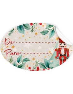 ROLLO 250 ETIQUETAS OVALADAS CASCANUECES