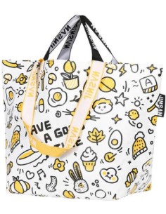 Bolsa woven bag grande 54x35x20cm pp have a good time