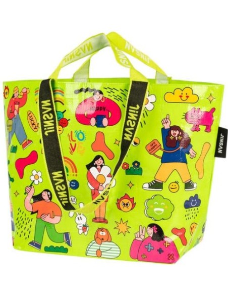 Bolsa woven bag grande 54x35x20cm pp girls time