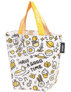 Bolsa woven bag pequena 35x31x15cm pp have a good time