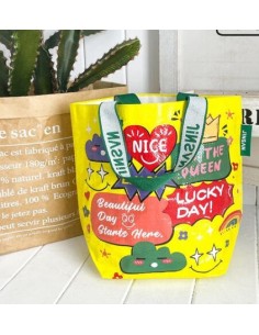 Bolsa woven bag pequena 35x31x15cm pp lucky day