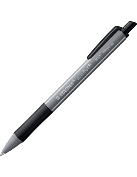 C 10 boligrafo stabilo pointball colorful gris oscuro punta m 05 mm