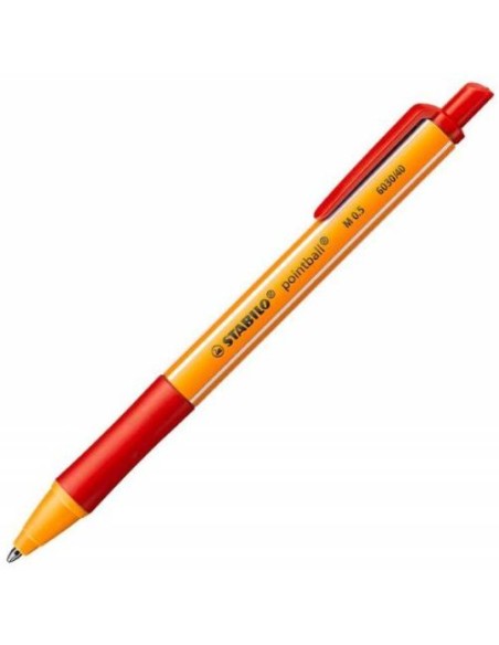 C 10 boligrafo stabilo pointball colorful rojo oxido punta m 05 mm