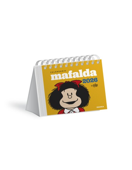 Mafalda 2026 Calendario Escritorio Amarillo