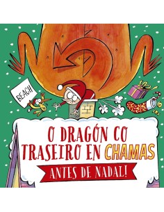 O dragon co traseiro en chamas Antes de Nadal