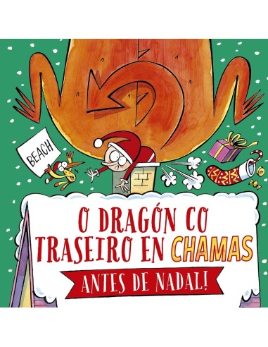 O dragon co traseiro en chamas Antes de Nadal