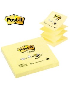 PACK 12 TACOS NOTAS POST IT AMARILLAS ZIGZAG 76X76MM