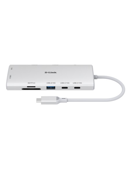 DUP-A01 hub de interfaz USB 3.2 Gen 1 (3.1 Gen 1) Type-C 10000 Mbit/s Blanco