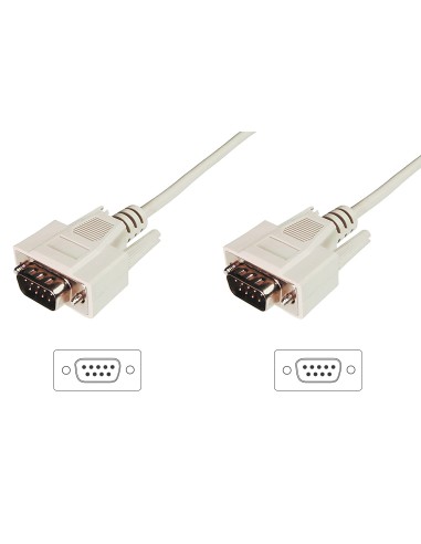 Cable de conexión transferencia de datos, D-Sub9/M - D-Sub9/M
